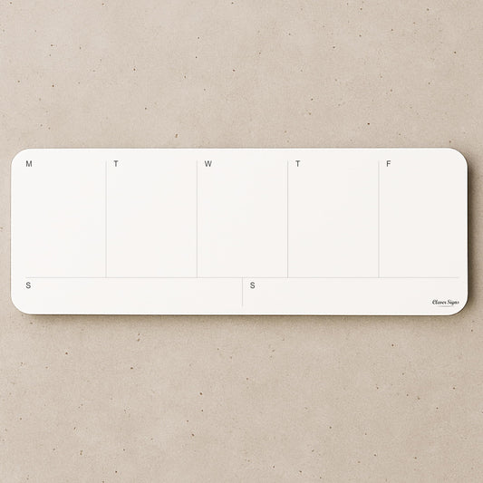 Weekly Planner Pad, Weekly To Do List Notepad, Tear Off Undated Weekly Planner Notepad, 2 Pack, 50 Sheet Each, 4,2" X 11,7", Premium Thick Paper with Cardboard Back Support, Weekly Desk Planner by CLEVER SIGNS