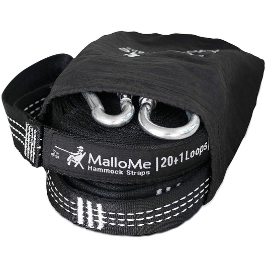 MalloMe Tree Swing Straps & Hammock Straps for Trees – Multi-Purpose Hanging Kit, Heavy Duty Adjustable Tree Strap for Hammocks, Swings & Outdoor Use, Safe for Branch or Between 2 Trees