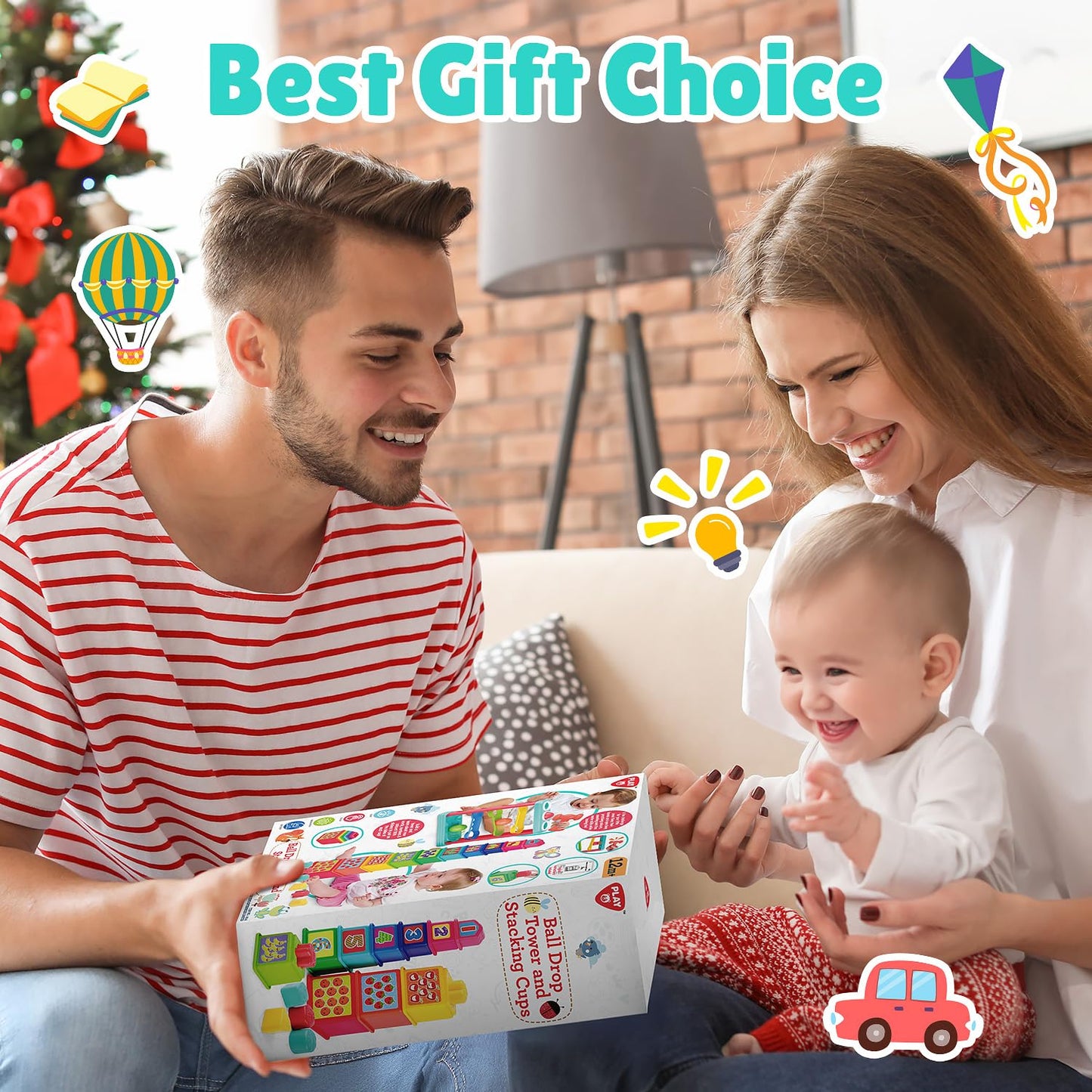 Pound a Ball Toy for Toddlers 1-3, Montessori Toys for Babies 12 18-24 Months, hammer, Stacking Cups, Shape Sorter Blocks, Early Developmental Educational Toys for 1 2 3 Year Old Boys Girls Kids Gift