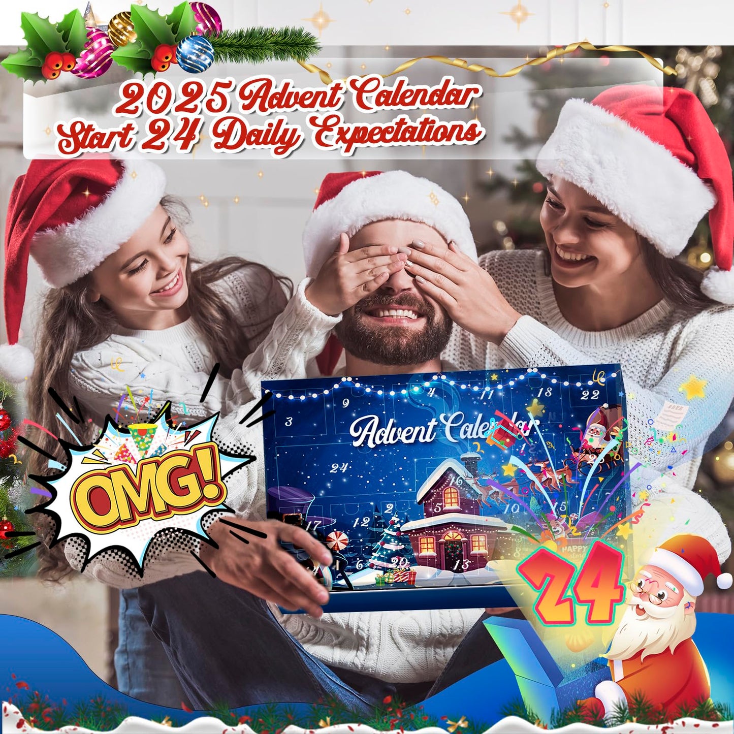Advent Calendar 2026 - Brain Teaser Puzzles for Teens Adults Older Kids, 24 Pcs Metal & Wood Puzzle Christmas Countdown Calendar, Family Brain Challenge Games Toys, Xmas Gifts for Boys Girls Teens