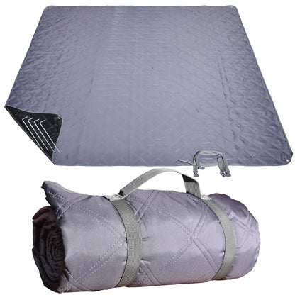 ALLBFENG Waterproof Picnic Blanket 80 * 60 in Portable with Carry Strap for Beach Mat or Family Outdoor Camping Party, Park Blanket for Grass Park, Hiking, Travel