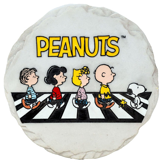 Spoontiques Peanuts Road Stepping Stone - Decorative Garden Stone for Yard, Patio, Garden or Walkway - Outdoor or Indoor Home Decor