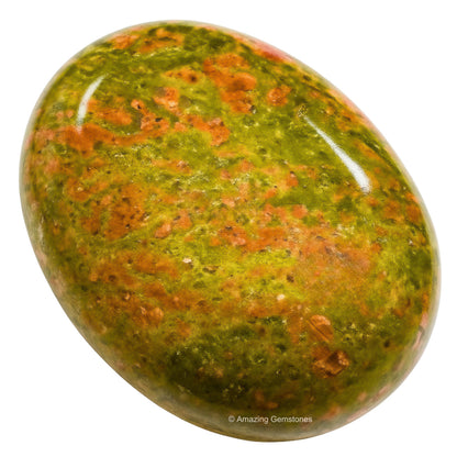 Amazing Gemstone Unakite Crystals and Healing Stones - Large Palm Stone Crystals Piedra - Crystal for Good Luck, Balanced Positive Energy, Meditation - Unique Stocking Stuffers Gifts for Women, Men