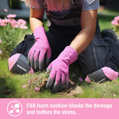 WORKPRO Garden Knee Pads For Unisex-Adult, Flooring Kneepads with Foam Padding, Comfortable Kneeling Cushion for Gardening, House Cleaning, Construction Work
