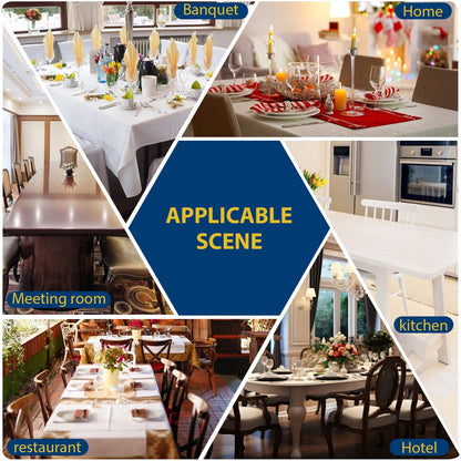 Fafua Chair Covers, Stretch Kitchen Dining Room Chair Covers Set of 6, Removable Washable Dining Chair Slipcovers for Home, Hotel, Banquet