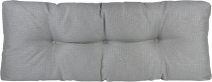Klear Vu The Gripper Non-Slip Tufted Bench Cushion for Indoor Furniture, Assembled in USA, Entryway Storage, Bay Window, Corner Nook or Piano Seat, 35 Inches, Solid Gray