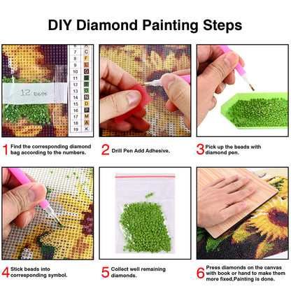 KTHOFCY 5D DIY Diamond Painting Kits for Adults Kids Waterfall Full Drill Embroidery Cross Stitch Crystal Rhinestone Paintings Pictures Arts Wall Decor Painting Dots Kits 15.7X11.8 in