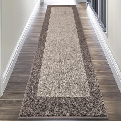 DOMUSTEX Machine Washable Kitchen Rug 24" x 96", Non Slip Kitchen Mat for Floor, Absorbent Entrance Runner Rug for Bedroom, Hallway, Bathroom, Door (Roll Packing)