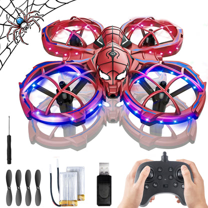 BEZGAR Mini Drone Easy to fly Beginner, LED Remote Control Drones, RC Quadcopter with Auto Hovering, 3 Speed Mode, 360° Flips Stunt, Headless Mode, Obstacle Avoidance, Birthday Gifts for Kids 8-12