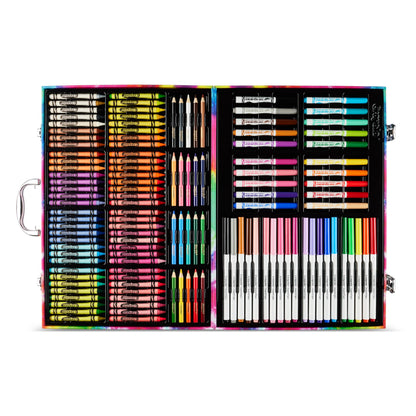 Crayola Inspiration Art Case Coloring Set - Tie-Dye (140ct), Essential Easter Basket Stuffers, Art Supplies Set For Kids, Travel Drawing Kit, Gift for Girls & Boys, Ages 5+ [Amazon Exclusive]
