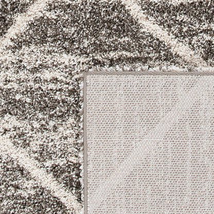 SAFAVIEH Hudson Shag Collection Accent Rug - 4' x 6', Distressed Grey & Ivory, Non-Shedding & Easy Care, 2-inch Thick Ideal for High Traffic Areas in Entryway, Living Room, Bedroom (SGH281K)