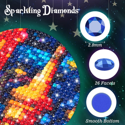 EATUKYIC Giraffe in Bathtub, Adult Diamond Painting Kit, Unique Charm of Animals, Gem Art Painting with Diamond Home Wall Decor 12x16 Inches