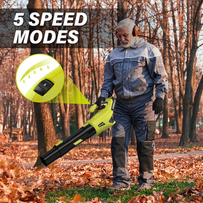 SEYVUM 20V String Trimmer and Leaf Blower Combo Kit, 12-inch Cordless Weed Trimmer with 6 Pcs Grass Cutter Spool Line, 500 CFM Electric Leaf Blower for Lawn Care with 2 X 4.0Ah Battery and Charger