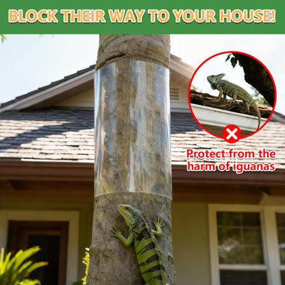 HZCGJMY Iguana Tree Wrap Tree Trunk Protector Guard for Iguana Prevention Climbing Trees with Tape Reusable Tree-Safe Guard (80" x 16")