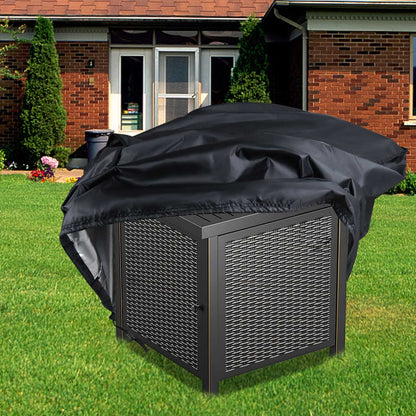 Saking Fire Pit Cover, 28 inch Firepit Covers Square Gas Fireplace Fire Pit Table Cover for Propane Fire Pit- 28 X 28 inch