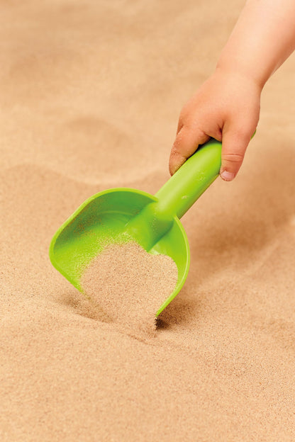 Hape Beach Basics Sand Toy Set Including Bucket Sifter, Rake, and Shovel Toys| Sand Toy Playset for Toddlers 18M+