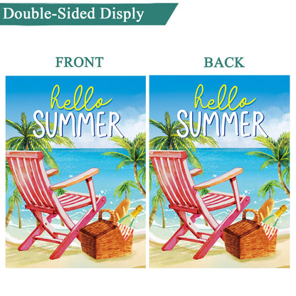 Seasonal Garden Flags Set of 12-Double Sided 12 x 18 Inch Outside Yard Flags, Small Flags for Outside, Holiday Garden Flags for All Seasons, Spring Easter Summer 4th of July Outdoor Flags