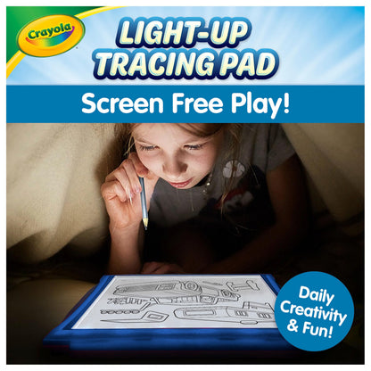 Crayola Light Up Tracing Pad - Blue, Drawing & Tracing Projector for Kids, Sketching Light Box Table, Toys for Kids, Gift for Girls & Boys, Ages 6+