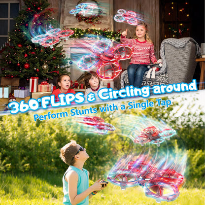 Gofimyee Mini drone for kids, toy with remote control, with 360° rotations and 3 speed modes, drone for children and beginners aged 8, 9, 10 years, one-touch takeoff, children's gift