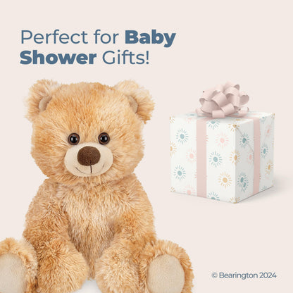 Bearington Lil’ Kipper Classic Teddy Bear Stuffed Animal Plush Toy - 11.5" Soft Brown Plush with Cute Nose and Floppy Body - Huggable Teddy Bear Gift for Kids, Babies, Boyfriend, and Collectors
