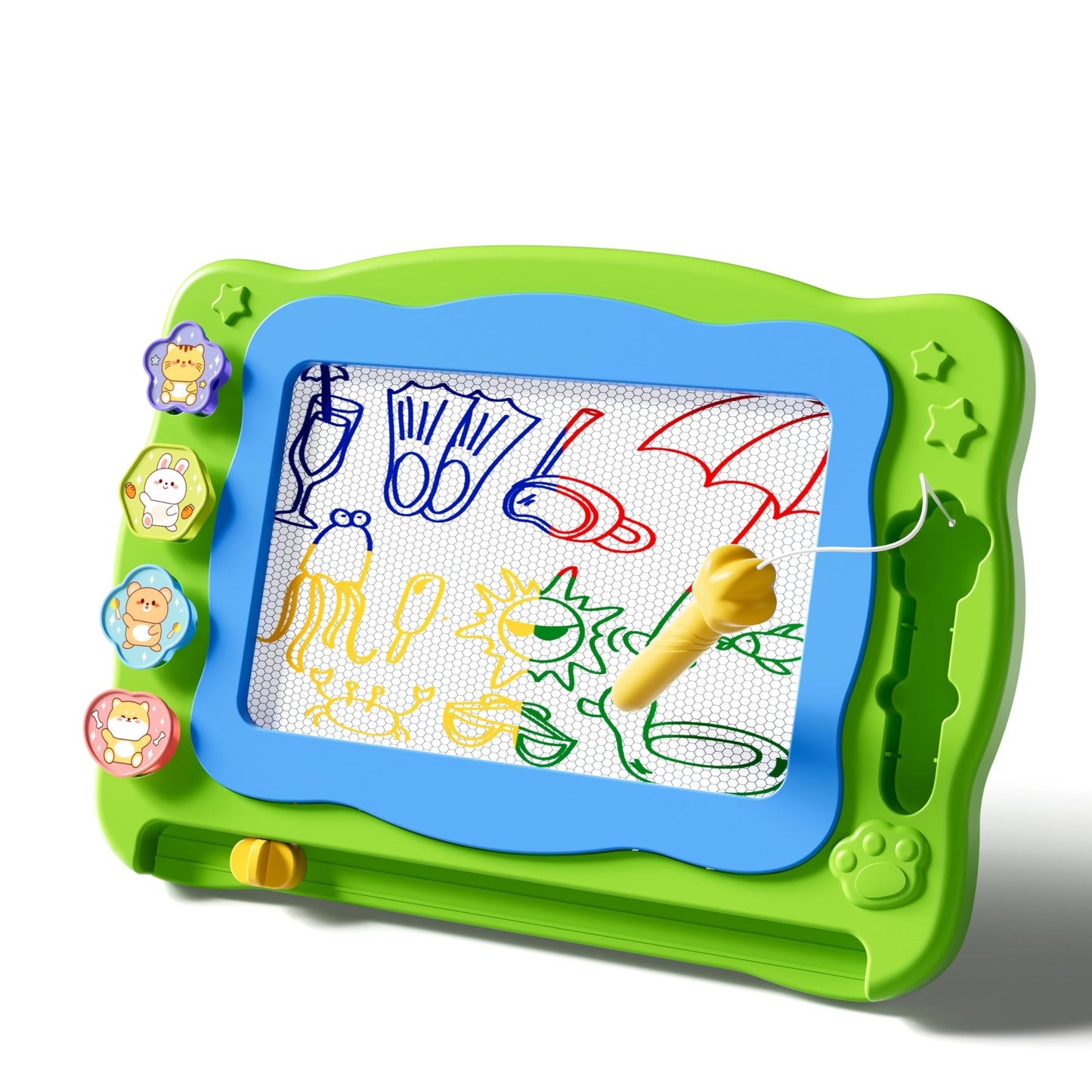 Large Magnetic Drawing Board for Toddlers, Magnetic Doodle Board for Kids, Etch A Sketch Magnet Erasable Writing Pad, Preschool Education Travel Toys for Kids Boys Girls Age 3 4 5 6 7 8 Years Old