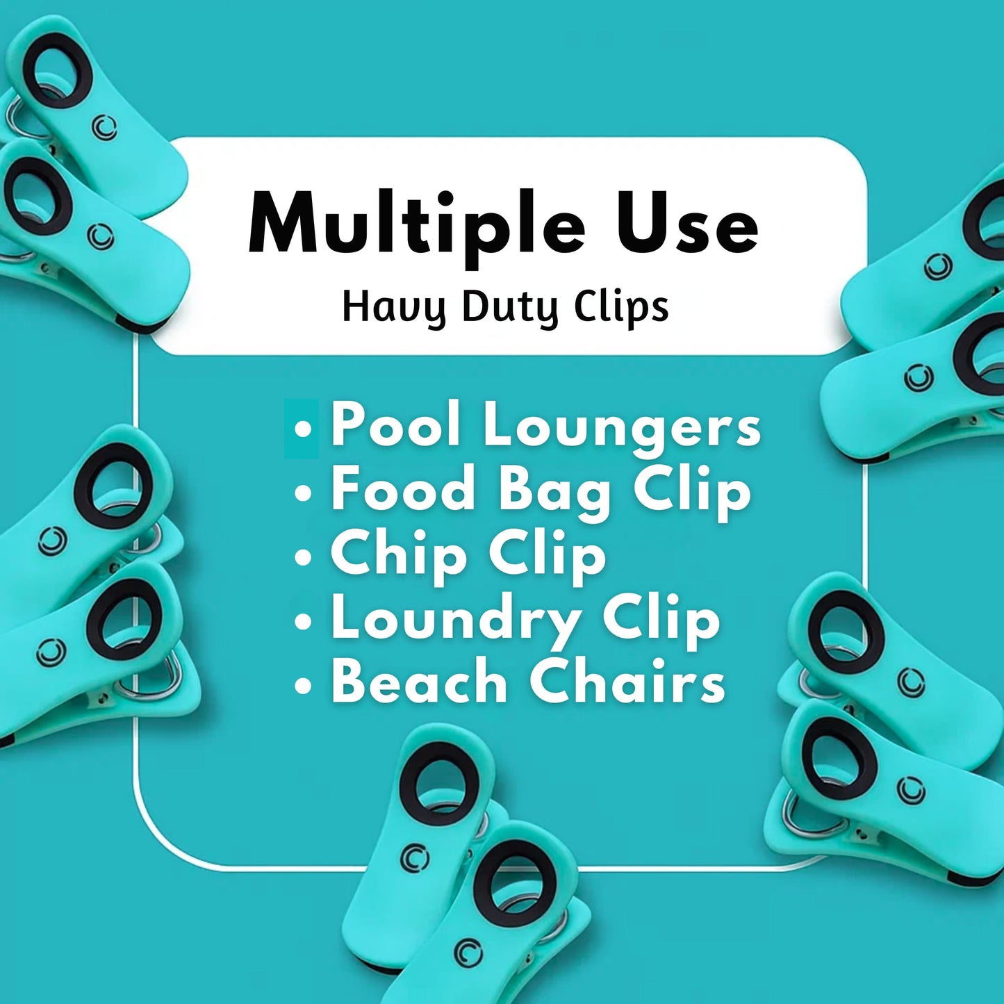 Core Clips Beach Towel Clips for Cruise Chairs - Heavy Duty Towel Holders for Lounge Chairs - 2.5" Opening Large Pool Clips to Hang Towels on Loungers, Clamps to Hold Towel in Wind - Cruise Essentials