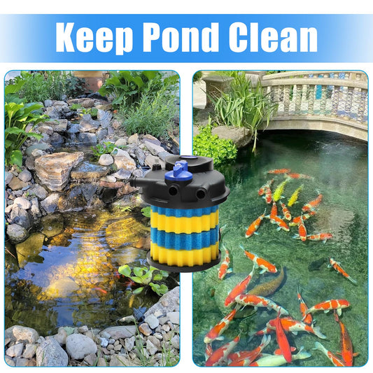 AQUANEAT Replacement Sponge Filter Media Pad Compatible With VIVOHOME/VEVOR/VIVOGROW 1580/1840 GPH or SUNSUN CPF-2500/3500 Pressure Pond Filter for Koi Fish