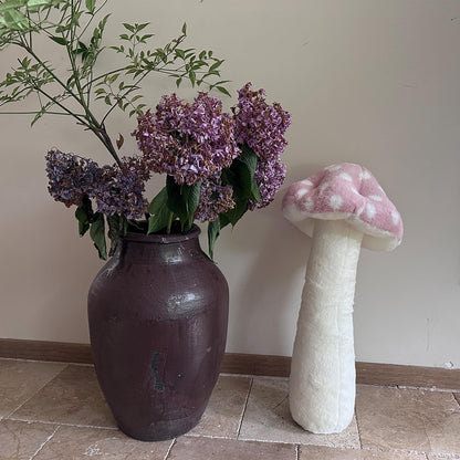 Hofun4U Mushroom Plush Pillow - 30 inch Mushroom Shaped Stuffed Long Pillow - Mushroom Stuffed Pillow - Christmas Birthday Sofa Home Decoration (Pink)