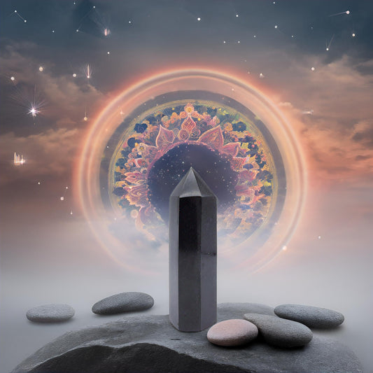 Sisamn Natural Black Tourmaline Column Chunk - Handcrafted Healing Crystal Wand Tower Obelisk, Energy Protection Stone for Meditation, Chakra Balancing, Positive Energy, 0.6-0.9lb