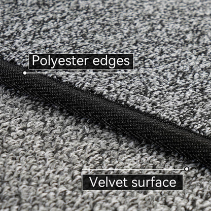 AREDO Runner Rug with Non Slip Rubber Backing, Washable Soft Floor Carpet for Kitchen, Hallway, Entryway Indoor, Bedroom, Laundry, Low Pile Area Rugs, Solid color with Pointillism style, 2*10 ft BLACK