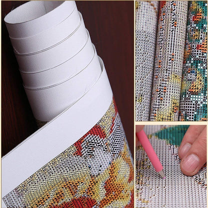 DIY 5D Diamond Painting Number Set 12X16 Inch, Full Round Drill Diamond Artist Wall Decoration Adult Art kit Living Room Bedroom Decoration paintingMa-009