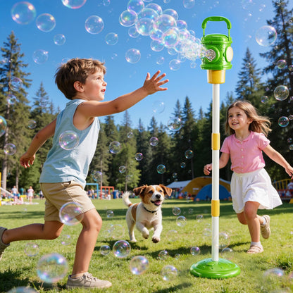 XINNOVEL Bubble Machine for Toddlers 3-5, Bubble Blower Maker Lights Music with Remote Control, Standing Bubble Blower for Parties Birthday Wedding Toddlers Kid Summer Outdoor Toys