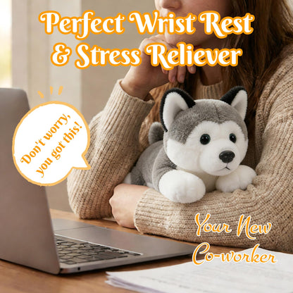 JUSTQUNSEEN Stuffed Animal Siberian Husky 12″ Plush Toy Super Soft Plush Puppy Dog Stuffed Comfort Plush for Kids Toddlers Preschool Boys Girls Birthday Gift Holiday Present Plushie