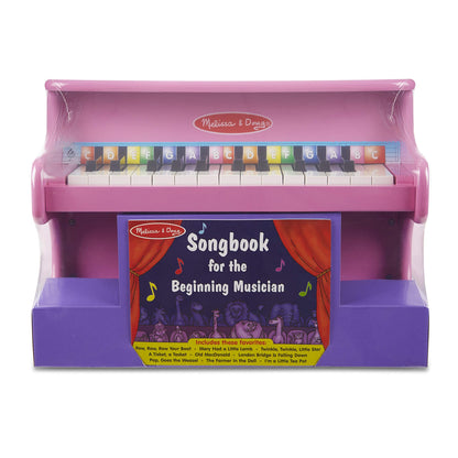 Melissa & Doug Learn-to-Play Pink Piano with 25 Keys and Color-Coded Songbook