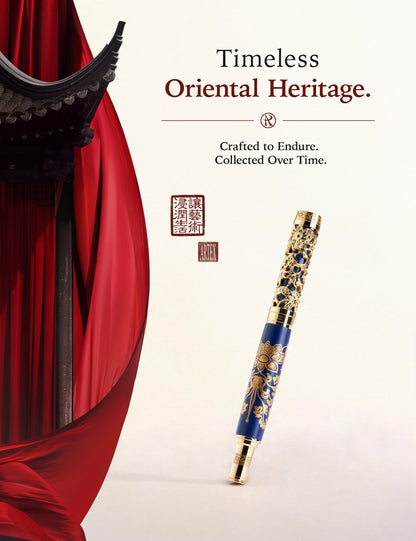 ARTEX Executive Rollerball Pen-Museum Collections-Crafting Timeless Beauty-Luxury Pen Gift & Office Desk Decor, German SCHMIDT refill, Solid Metal Texture