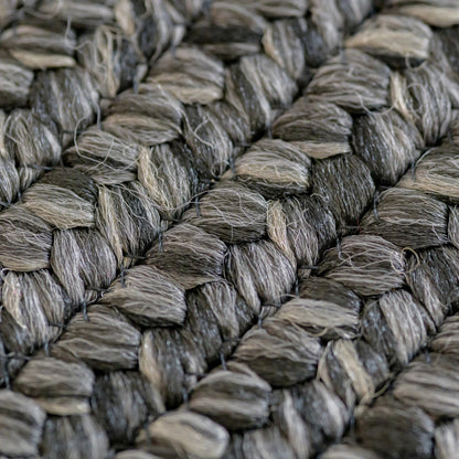Black Small Braided Rug 27"x45" - Country Style Braided Rugs for Kitchen, Bathroom and Outdoor Entryways, Reversible, Soft, Machine Washable and Water Absorbing