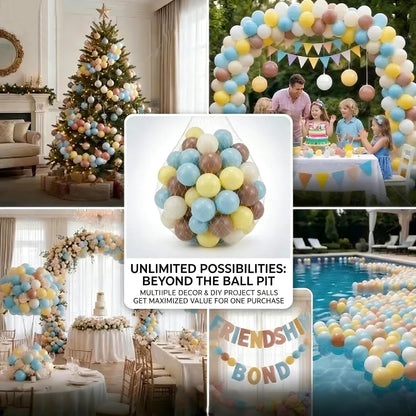 Glispaire 100 PCS Ball Pit Balls, 2.15", Milk White/Milk Yellow/Light Grayish Blue/Coffee, Phthalate/BPA-Free, Non-Toxic Crush-Proof Sensory Balls for Kids