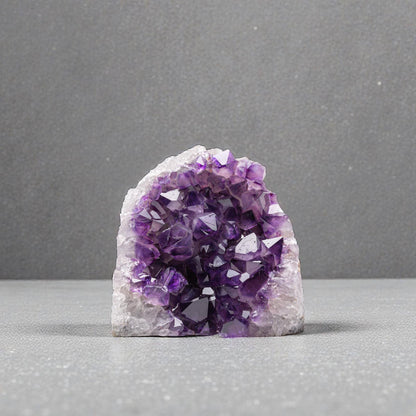 EMPORION Natural Amethyst Cluster (1.5–2 lb) – 4–6” Raw Amethyst Geode from Uruguay – Deep Purple Crystal