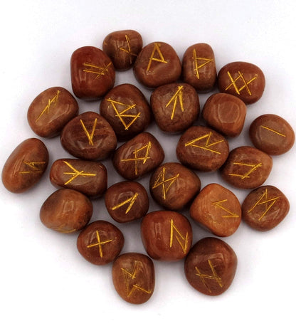 Amazing Gemstone Peach Moonstone Runes Crystal Runes Set of 25 Engraved Rune Stones with Runes Book PDF