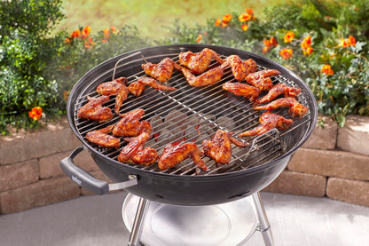 Weber Jumbo Joe Premium Charcoal Grill, 22‑Inch, Black – Portable Outdoor BBQ Grill with Durable Plated Steel Grates, Porcelain‑Enameled Bowl & Precision Airflow Control