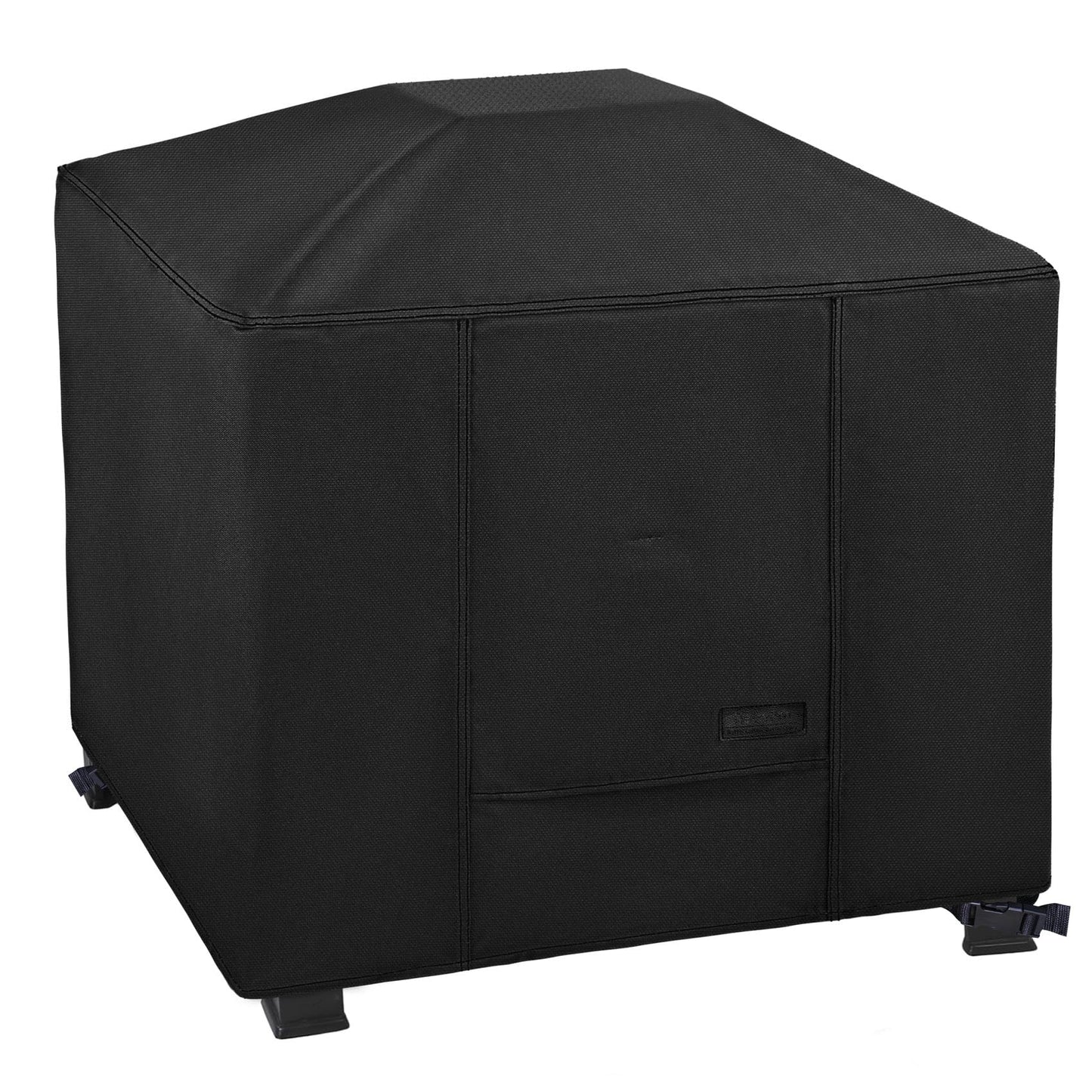 NettyPro Fire Pit Cover Square Waterproof Outdoor Firepit Cover for Gas Propane Fire Pit Table, 32 x 32 x 24 inch, Black