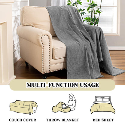 MEETSKY Oversized Chair Cover Washable Recliner Chair Covers, Armchair Couch Cover Sofa Throw Cover for Single Couch, Soft Small Sofa Slipcoversfor Pet, 71"x 91", Dark Grey