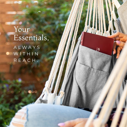 Hanging Hammock Chair Swing - Hammock Swing Chair with Foot Rest - Indoor/Outdoor Hanging Chair - Quick & Easy Setup with Durable Hardware – Spacious Full Body Support – Holds 440 Lbs