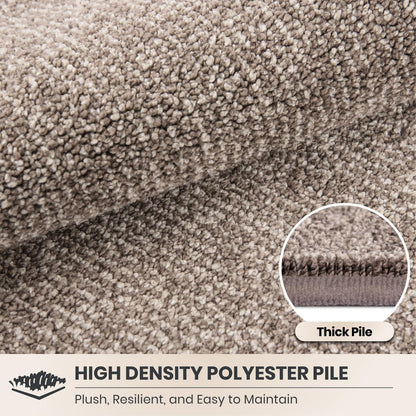 PURRUGS Dirt Trapping Door Mat 20" x 31.5", Non-Slip Machine Washable Entry Rug, Entrance Mat, Indoor Front Door Mat, Super Absorbent Entryway Rug for Muddy Shoes & Paws, Heathered Beige