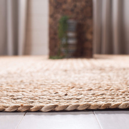 SAFAVIEH Cape Cod Collection Area Rug - 2'3" x 4', Natural Brown, Handmade Braided Flat Weave Jute (CAP252A)