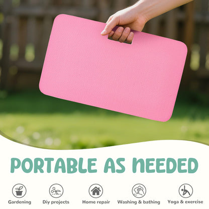Baby Bath Kneeler, Extra Thick Kneeling Pad for Bathing Babies, Soft Foam Cushioning for Knee, 1.5" Thick Non-Slip, Fast-Drying,Gardening, Bathing Baby, Workout Supplies-Pink
