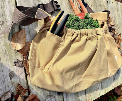 UpBloom - Harvest & Weeding Waist Apron with Pockets - Berry Picker/Garden Apron/Foraging Bag for Harvest - Vegetables, Fruits - Gardening Supplies & ...