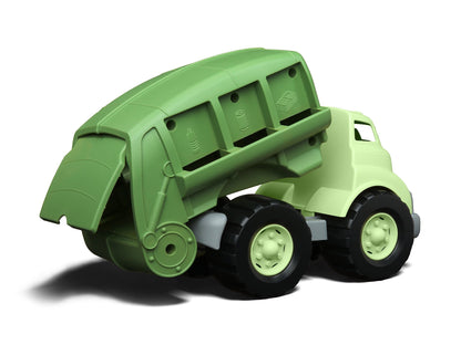 Green Toys Recycling Truck in Green Color - BPA and Phthalates Free Garbage Truck for Improving Gross Motor, Fine Motor Skills. Kids Play Vehicles