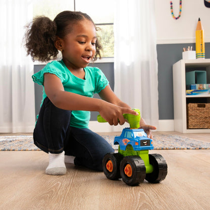 Build-A-Buddy Monster Truck Toy - 2-in-1 Building Toys for Take Apart Play - Kids Building Sets - Construction Toys Ages 18 Months and Up