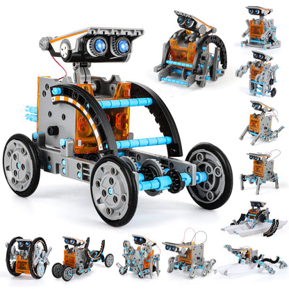 Lucky Doug Solar Power Kits Toys for Boys Ages 8-13, STEM Robot Kit Toys Gifts for Kids 8 9 10 11 12 13 Years, Educational Building Science Experiment Set Birthday for Kids Boys Girls